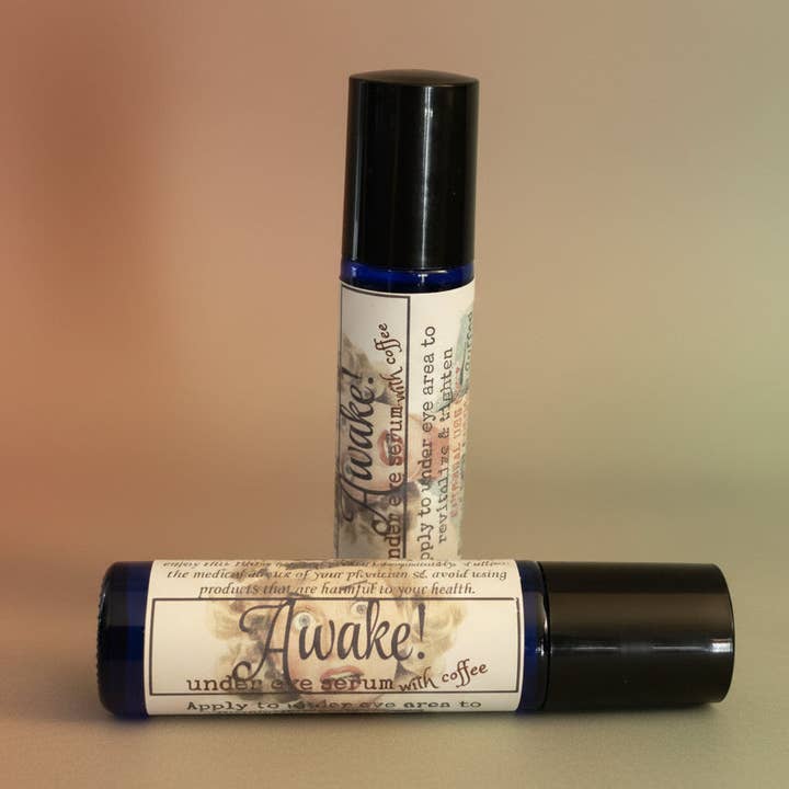 AWAKE! Under Eye Serum with Coffee Hydrating & Firming Eye Serum for Tired-Looking Eyes for wholesale by Smittys Little Farm