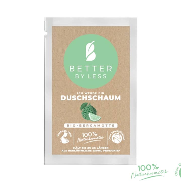 Duschschaum - Nachfüll Sachet - Bio Bergamotte für den Großhandel von Better by Less GmbH