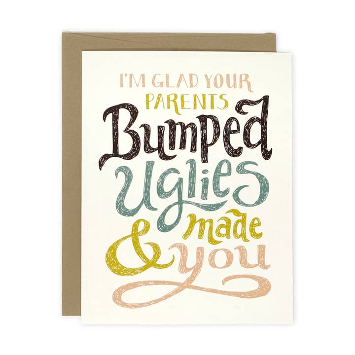 Bumped Birthday Card for wholesale by Wit & Whistle
