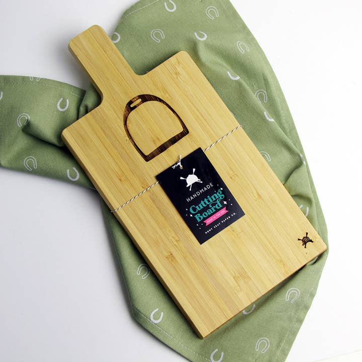 Steigbügeleisen Bambus Mini-Charcuterie-Brett für den Großhandel von Hunt Seat Paper Co.