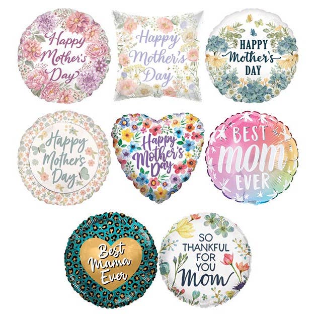 Sumptuous Gifts - Vente Ballon - Assortiment de ballons de 9" remplis d'air pour la fête des mères