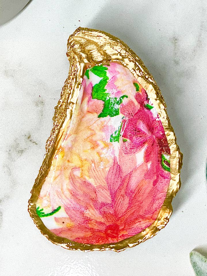 Sommar blommar ostron prydnadssak maträtt för wholesale av Alison Brooke Designs