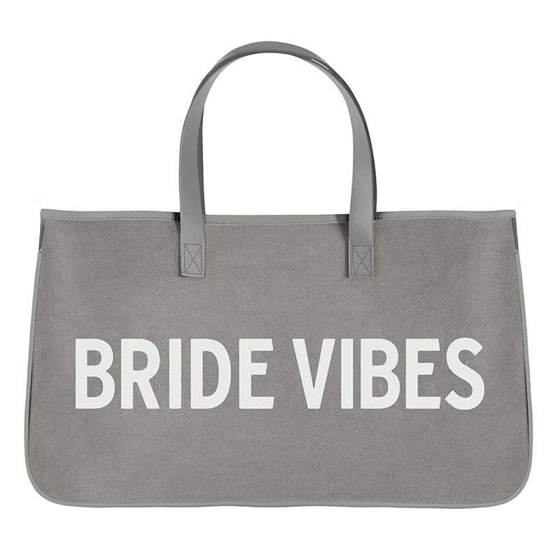 Santa Barbara Design Studio by Creative Brands - Wholesale Tote Bag - Women's - Grey Canvas Tote - Bride Vibes0