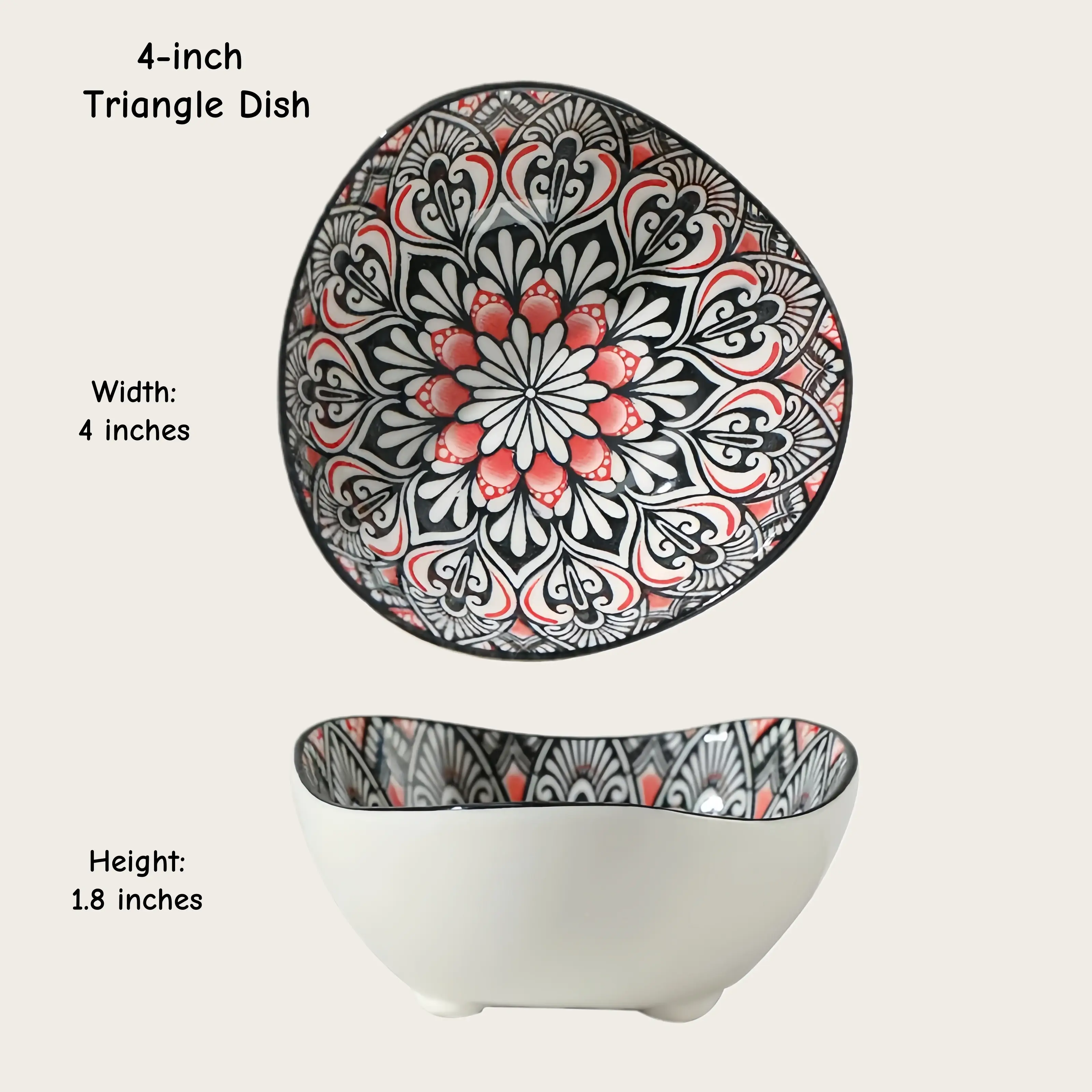 Otterware - Vente Bols à condiments/sauces - Plats à trempette en céramique style marocain (6 styles)14