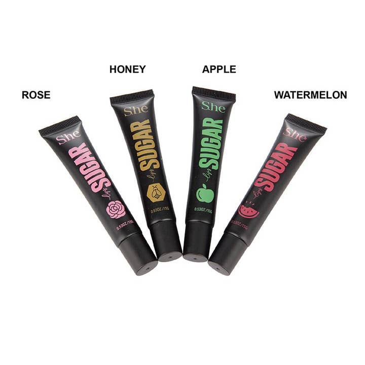 PINEAPPLE Beauty - Wholesale Lip Scrub/Polish - Makeup She LS480 Sugar Natural Sugar Lip Scrub - 24