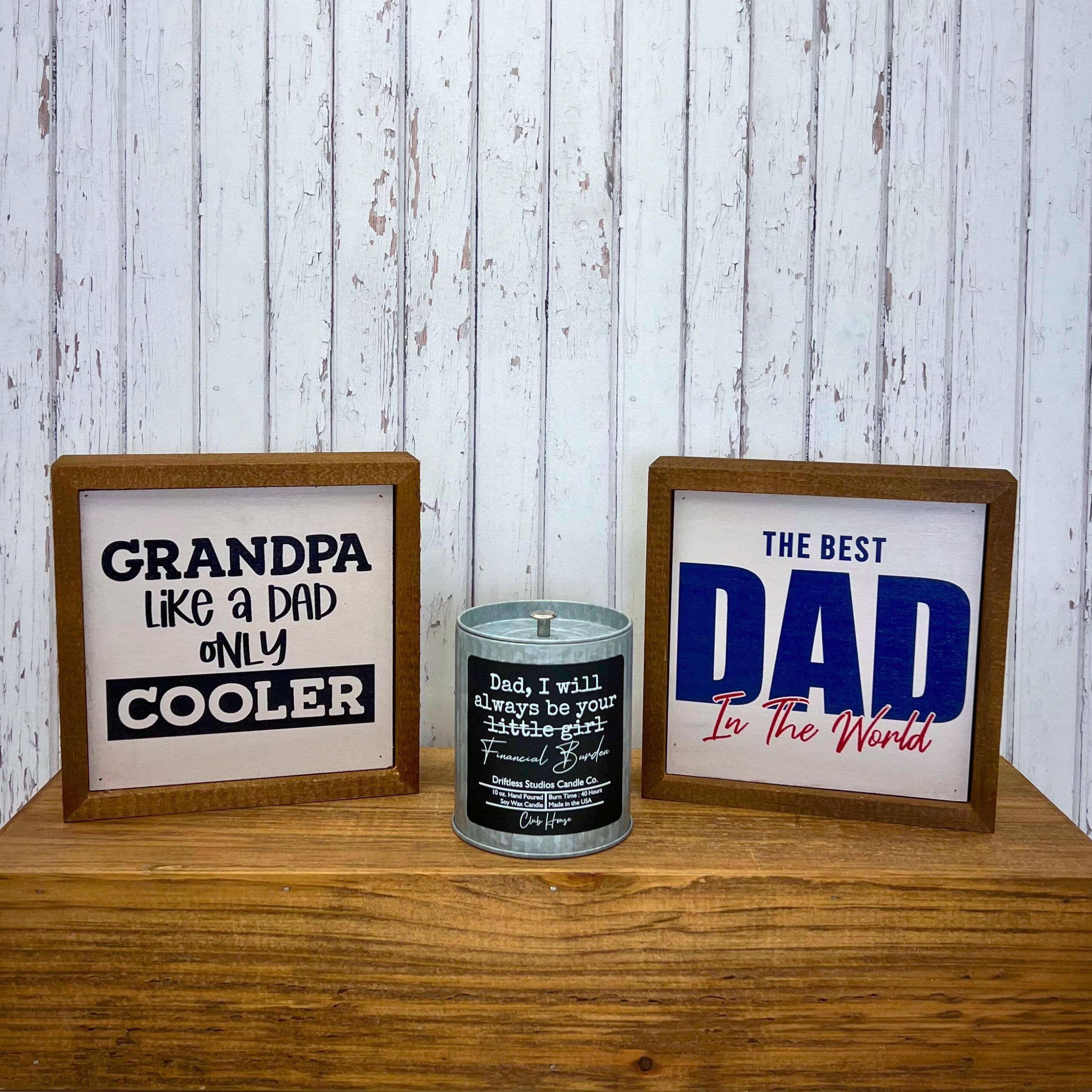 Driftless Studios - Vente Bougie en bocal - Fardeau financier - Bougie rustique pour la fête des pères - Bougies cadeaux1