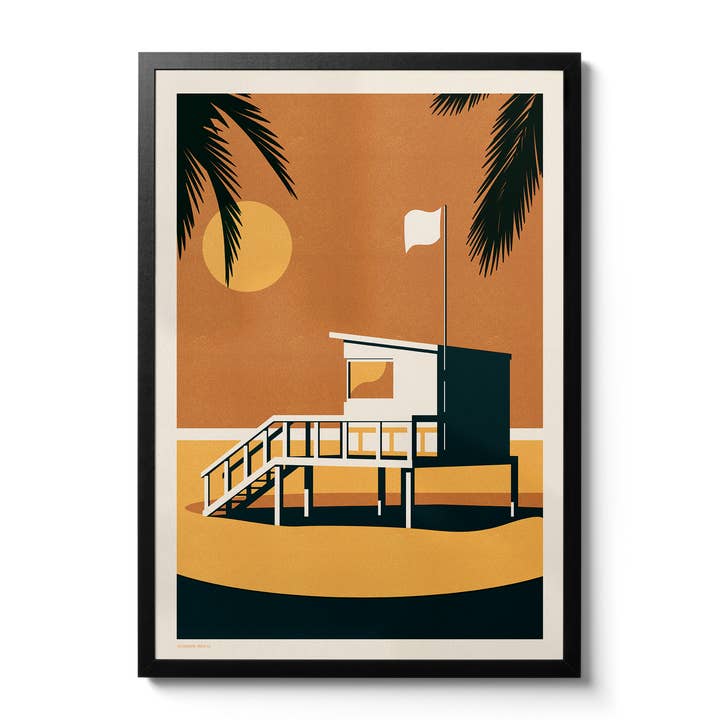 Endless Summer - Lifeguard - Giclée Print for wholesale by Telegramme Paper Co.