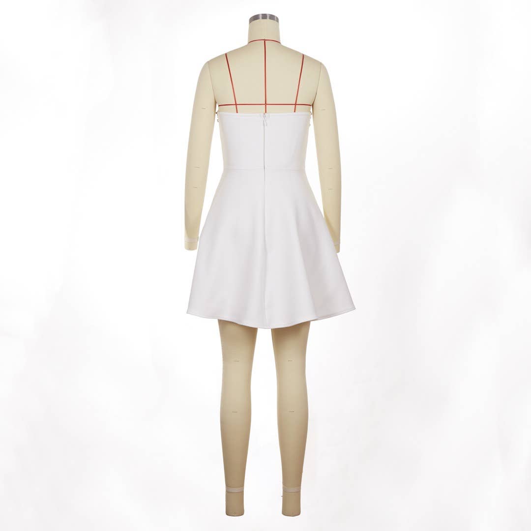 Productseeker - Venta al por mayor Vestido - Mujer - Vestido bandage elegante y chic con tirantes DR596 y adornos de pedrería3