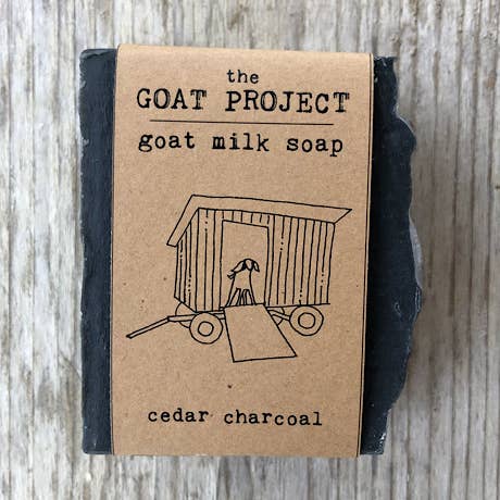 the GOAT PROJECT - Wholesale Bar Soap - cedar charcoal goat milk bar soap0