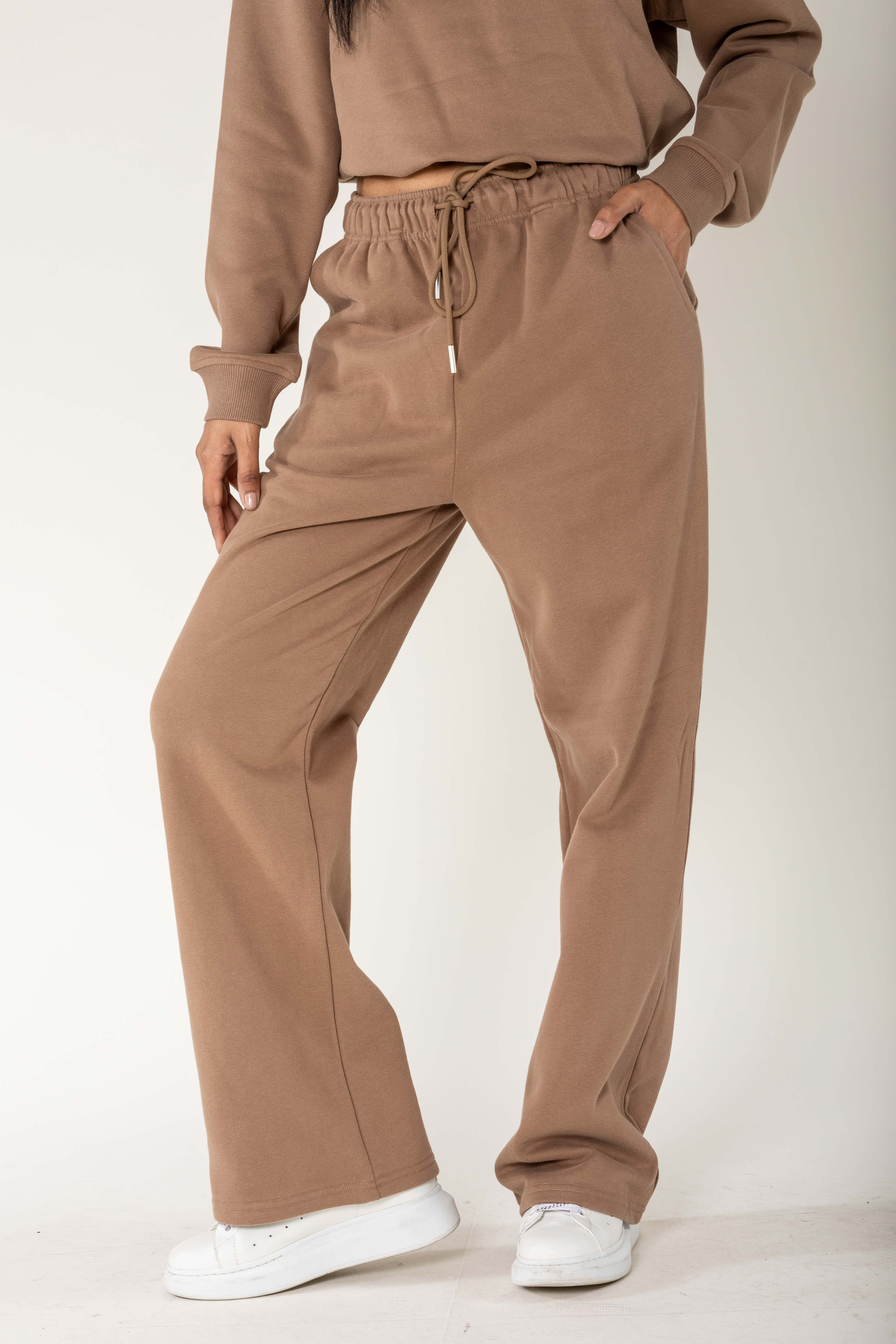 Nina Carter - Wholesale Lounge Sweatpants/Joggers - Women's - F023 loungewear sport flared fleece joggers0