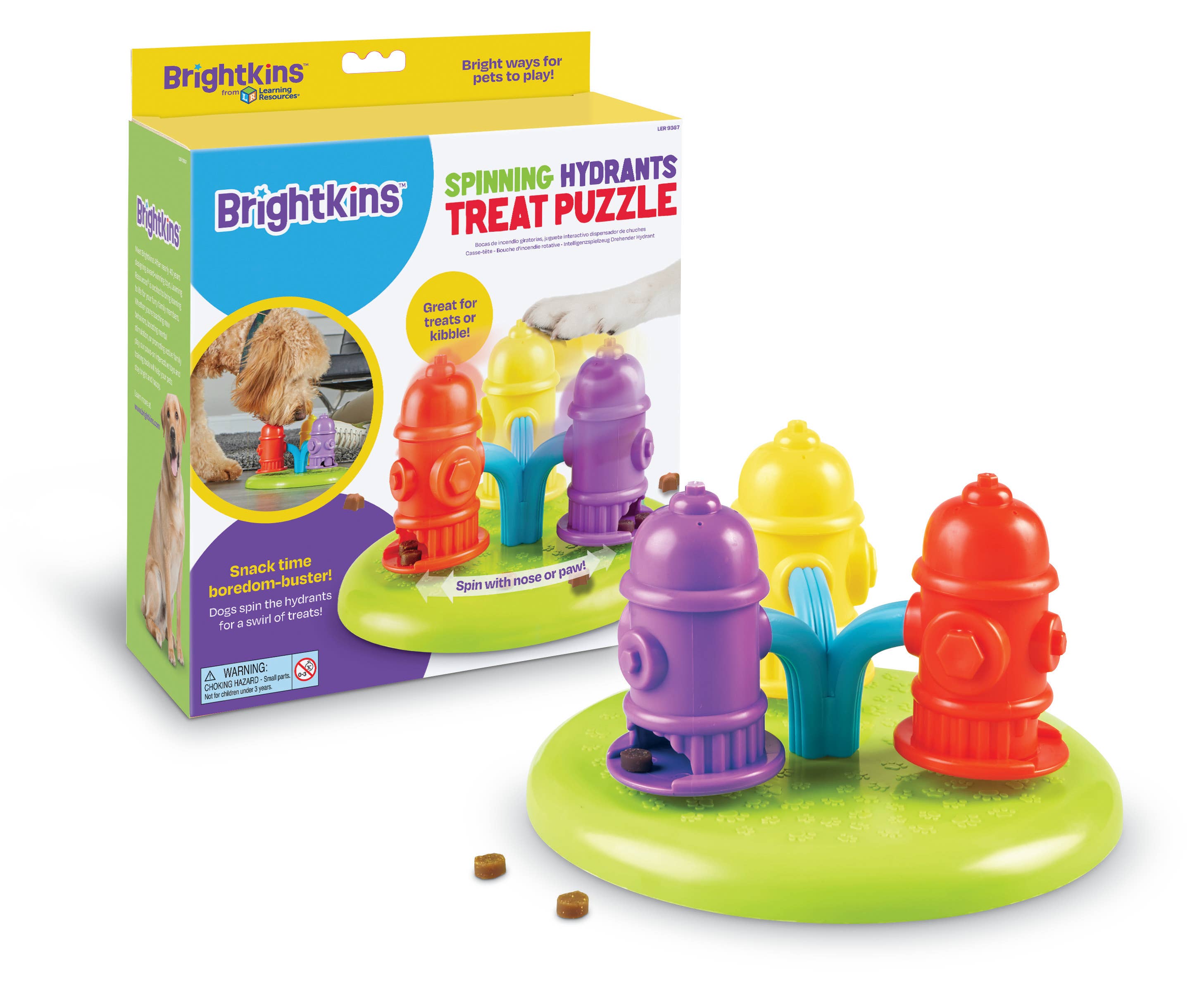 Hunger for Words and Brightkins - Wholesale Pet Toy - Dog - Brightkins™ Spinning Hydrants Feeder