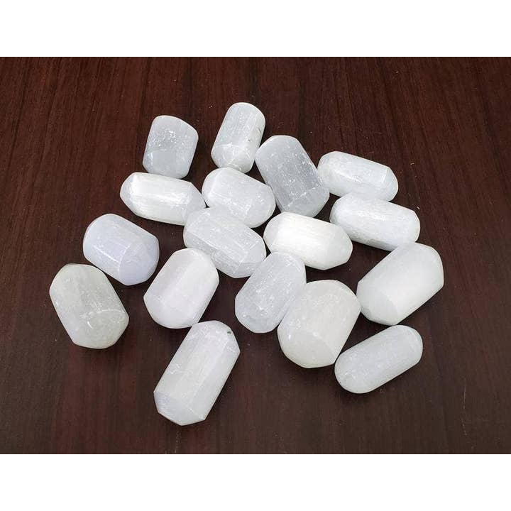 GREENROOTS USA LLC - Wholesale Spiritual Stone/Crystal - Selenite Tumbled Stone 1 lb