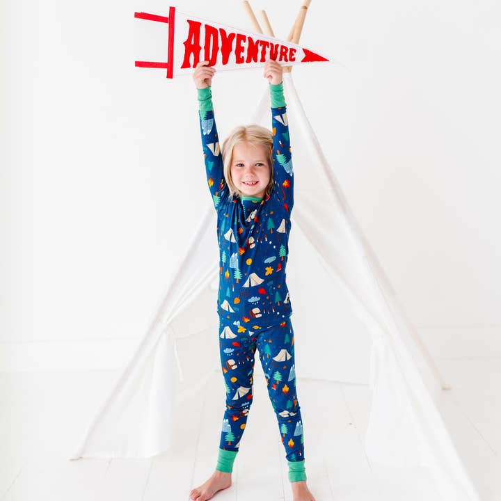 Kiki + Lulu - Wholesale Sleepwear Set - Kids - Happy Camper Kid Pajamas