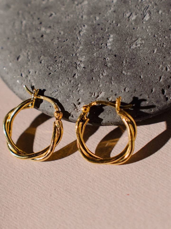 Hoop earrings, 925 silver earrings, minimalist earrings for wholesale by PHOEBE´S