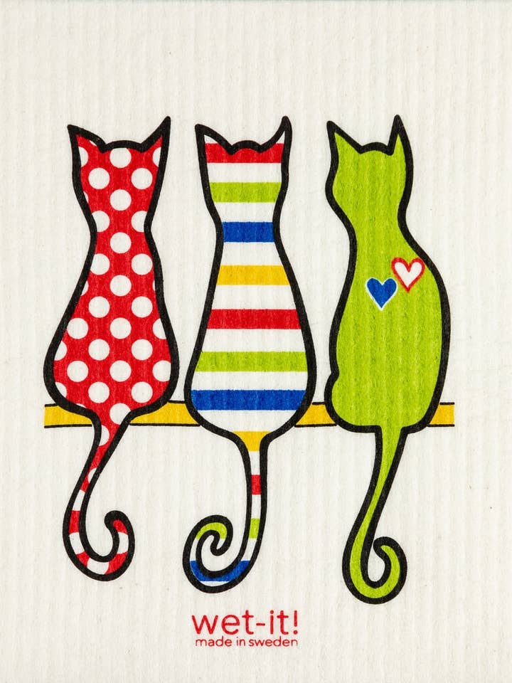 Chat Lover Tissu suédois pour la vente par Wet-it!