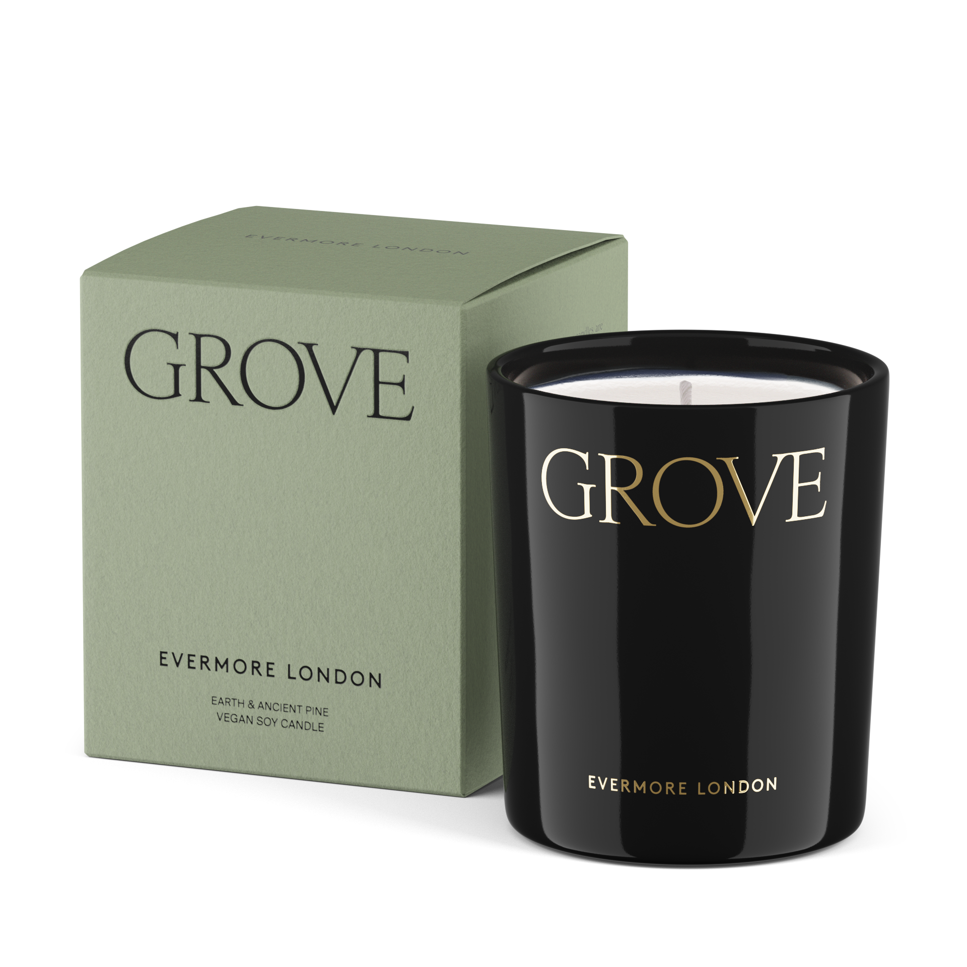 Evermore London – wholesale Jar/filled candle – Grove Soy Candle – Pine & Moss – Hand-poured UK5