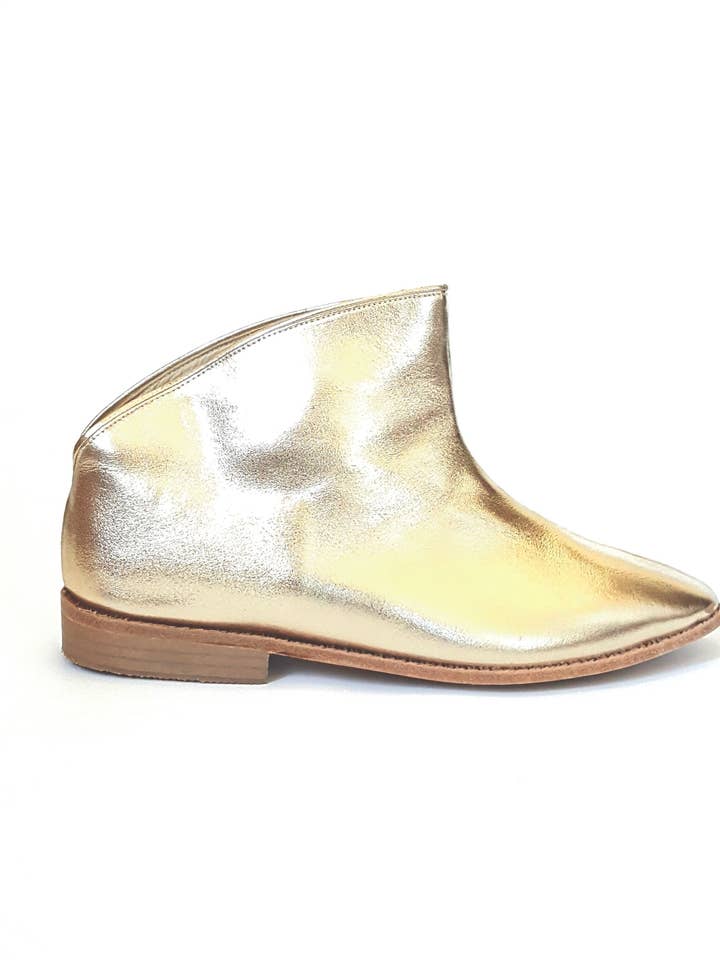 Taksim-Stiefeletten in Gold für den Großhandel von Nidalu Handmade