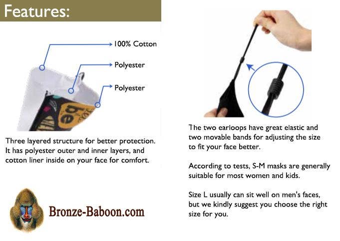 Bronze Baboon - Wholesale Non-Medical Disposable Mask - The Scream Adjustable Face Mask (Munch)2