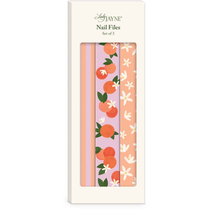 FRUIT AND FLEUR ORANGES NAILFILE for wholesale by Lady Jayne