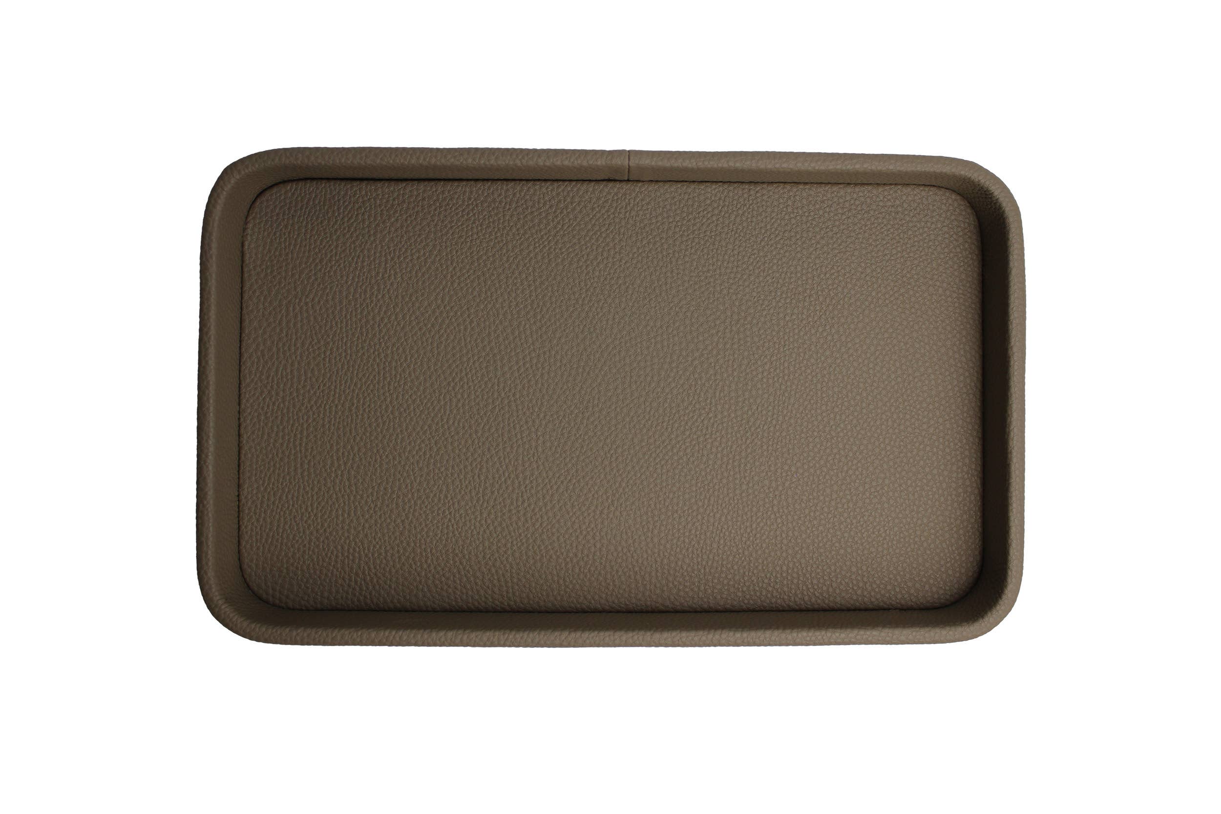Signature Home Collection GmbH - Wholesale Decorative Tray - Rectangular tray with rounded edges, brown faux leather for decoration3