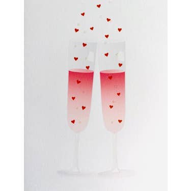 Studio Daedre - Wholesale Stationery/Notecard Set - Glasses with Hearts - Boxed Note Cards0