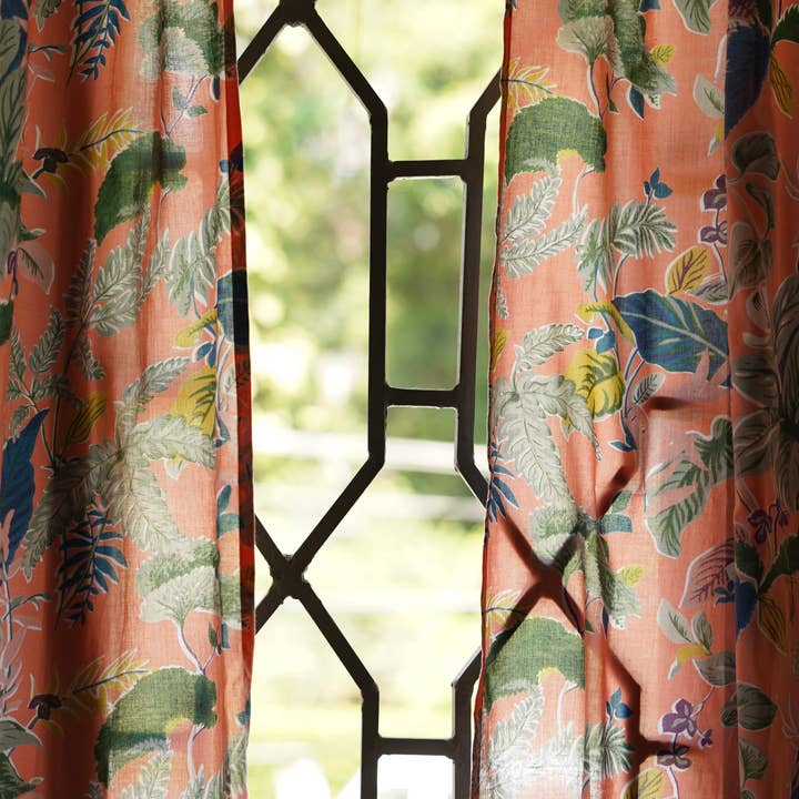 Annahmol - Wholesale Curtain - Vintage Inspired Botanical Sheer Curtains: Assorted Prints1