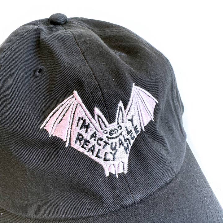 Molly Anne Bishop - Wholesale Baseball Cap - Unisex - I'm Actually Really Nice Bat Hat1