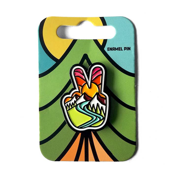 Peace Enamel Pin for wholesale by Atomicchild