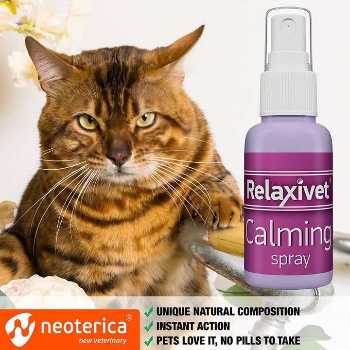 Basic RELAXIV Calming Pheromone Spray & Scratch Repellent for Cats for wholesale on Faire