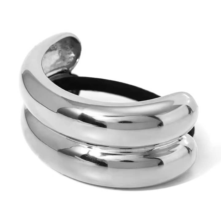 Double Dome Pony Cuff Silver for wholesale by RAD + RAE