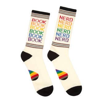 Book Nerd Pride Gym Socks Sm for wholesale by Penguin Random House LLC