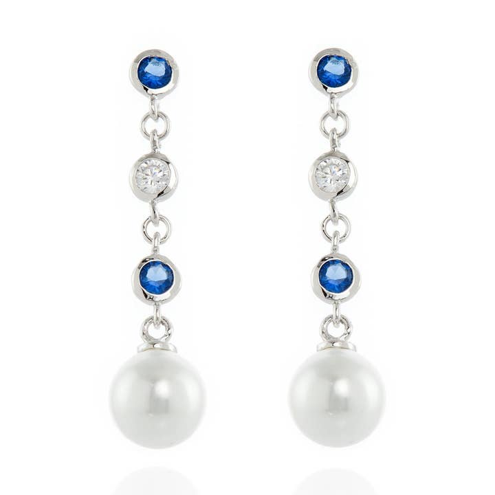 Orecchini Inge Silver Tanzanite per la vendita all'ingrosso da parte di Cachet London