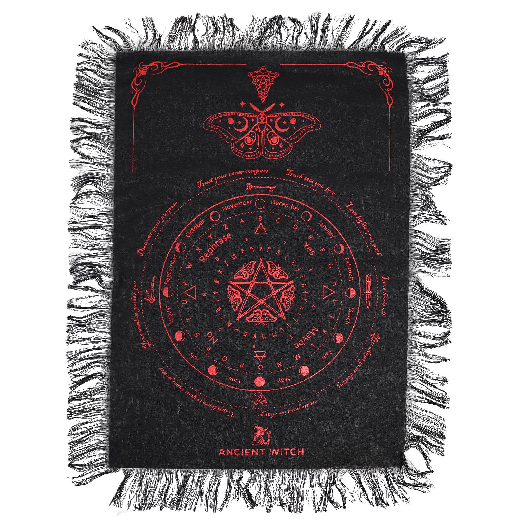 Ancient Wisdom - Wholesale Tablecloth - Ancient Witch Pendulum Divination Cloth10