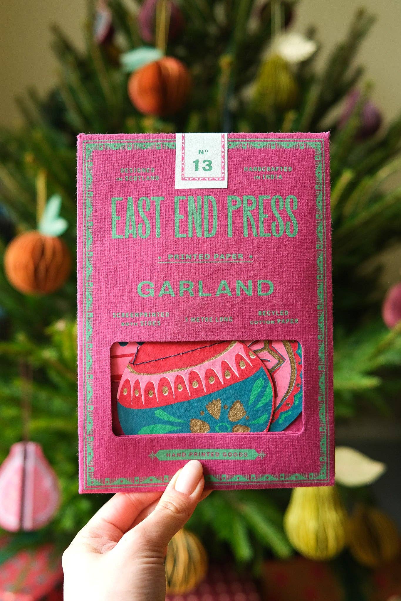 East End Press - Wholesale Bunting/Garland - UK/EU: Baubles Sewn Garland1