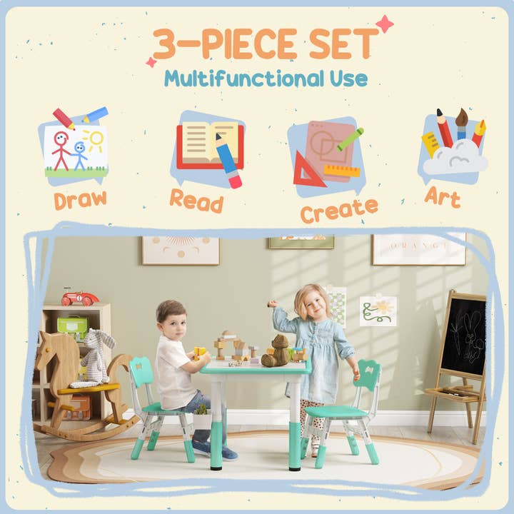 39F Inc. - Wholesale Chair - Kids - Kids Activity Table and Chair Set, Adjustable Height4