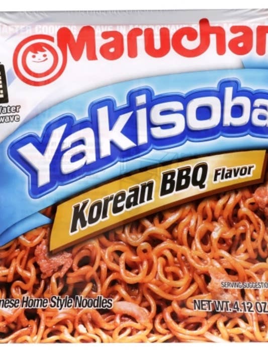 (S6-12) Nouilles-Marchand-Yakisoba-BBQCoréen4,12oz (116,9g x8 Unités) pour la vente par iSweet.ca