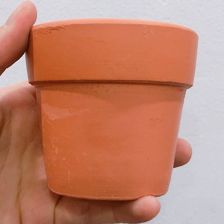 Vaso in terracotta per cactus in argilla, altezza 7 cm, marrone per la vendita all'ingrosso da parte di GLifee