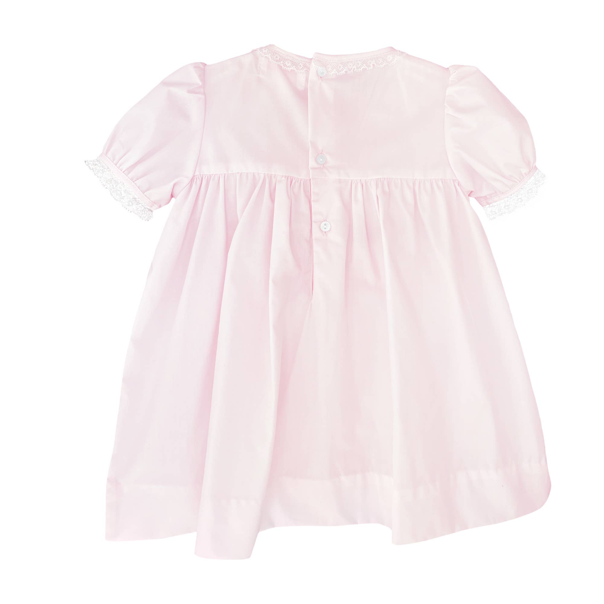 Petit Ami & Zubels - Wholesale Dress - Baby - Fully Smocked Dress with French Lace5