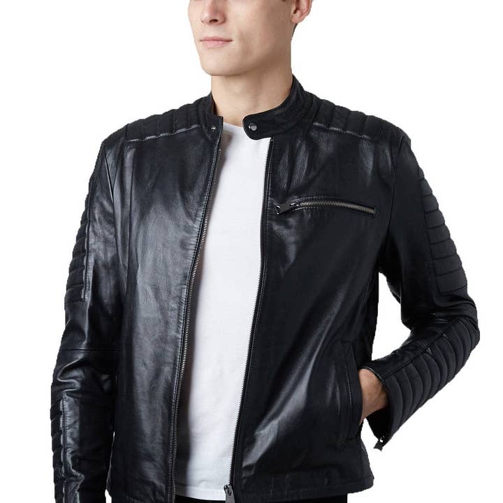 Cafe Racer Lederjacke für den Großhandel von The Lud