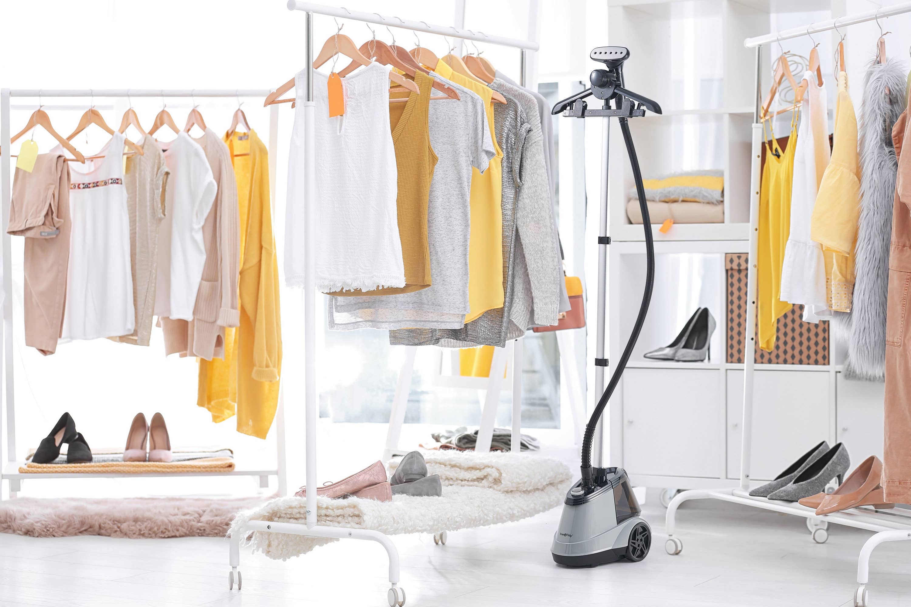 True & Tidy - Vente Défroisseur à vapeur pour vêtements - Défroisseur à vapeur professionnel pour vêtements avec 3 sachets de détartrant8