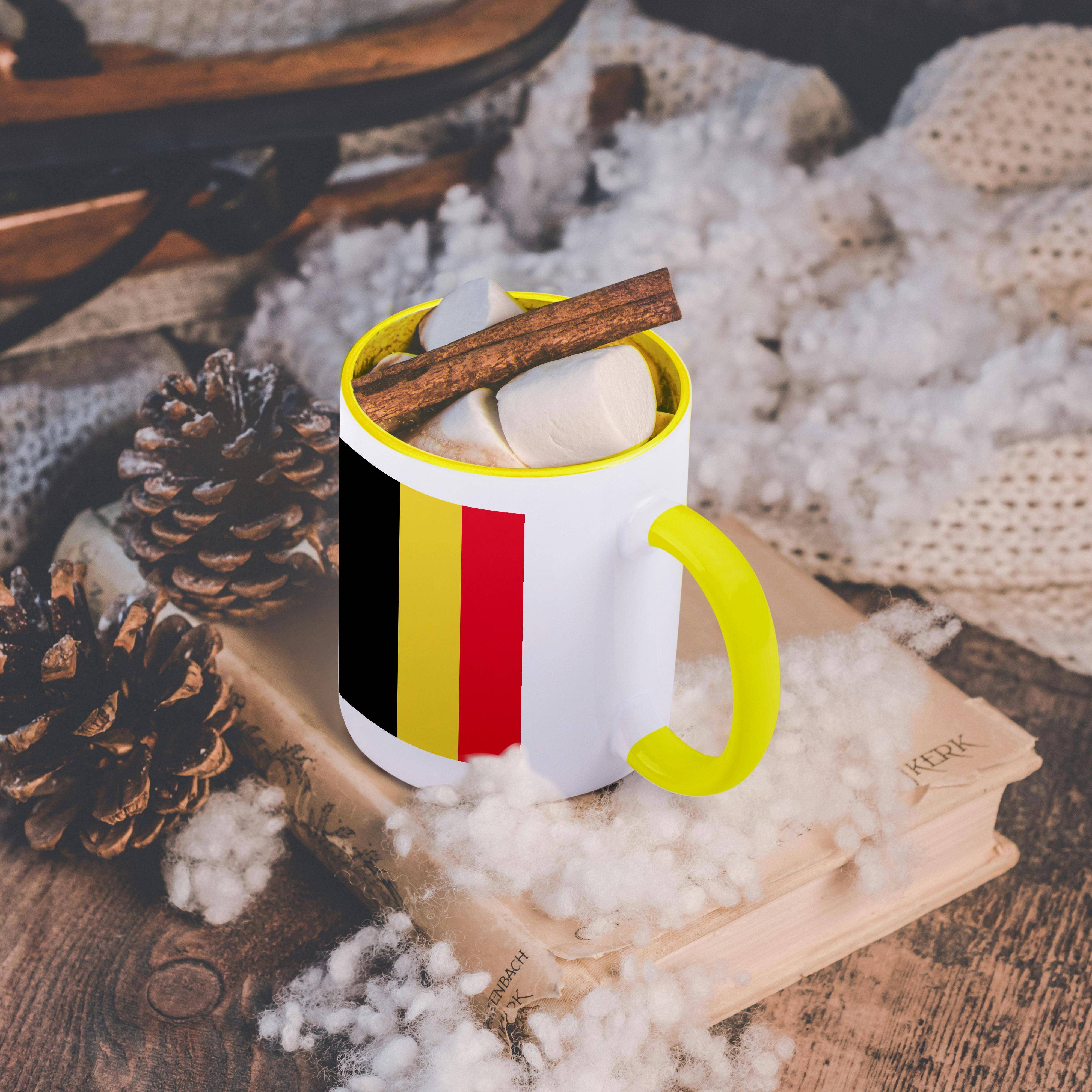 3dRose - Wholesale Coffee Mug - 3dRose, Flag of Belgium - Belgian vertical black yellow red stripes - European country national world flags, Mug5