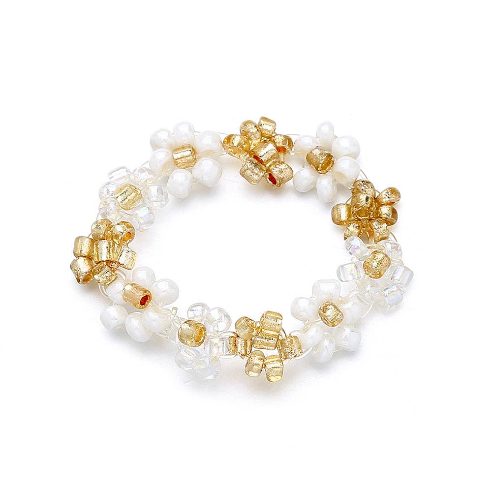 GLAM & GLORY Jewels made with love - Vente Anneau/bague à empiler - Bague Dunja en perles de verre8