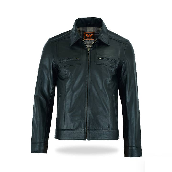 Veste Classique Homme Phoenix en Cuir Aniline de Vachette Premium pour la vente par Tackfield