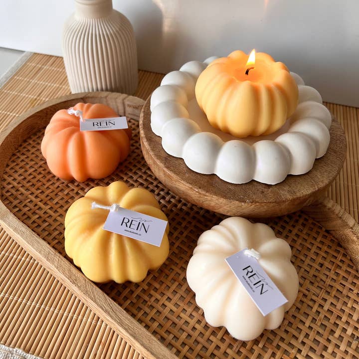 Studio Rein - Wholesale Novelty candle - Pumpkin Decorative Pillar Candle, Soy Wax2