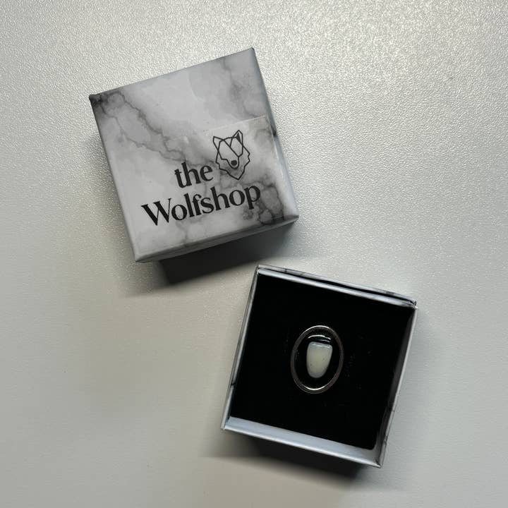 Oddity Ring - Resin Human Tooth Large Incisor for wholesale by The Wolfshop