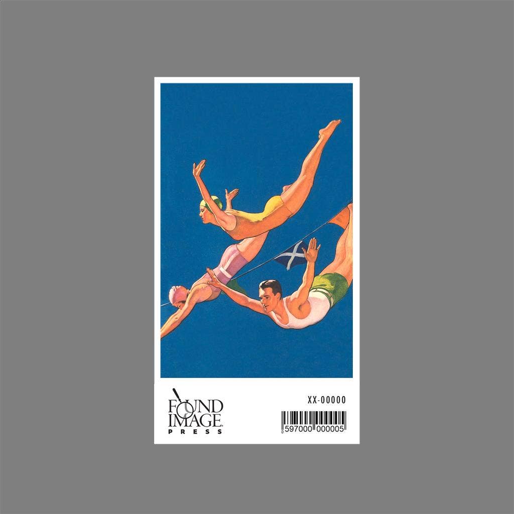 Found Image Press - Wholesale Sticker - Sticker OL-173 Three Divers1