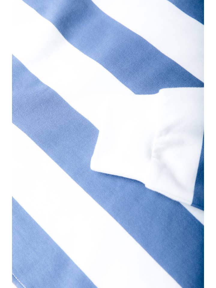 Skyler Striped 33 Polo | Medium blue for wholesale on Faire4