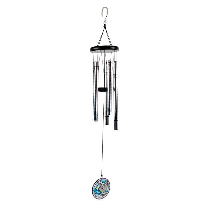 Will's Company - Wholesale Wind Chime - Sympathy Wind Chime with Stained Glass Dove - 36"