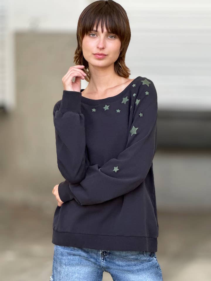 Wünschte ein Star Sweatshirt für den Großhandel von WASH LAB