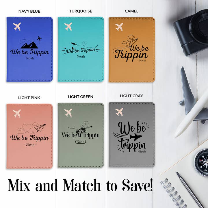 Gradzo - Wholesale Passport Case - Unisex - Personalized Passport Holder Cover Case | Trippin' Mode9